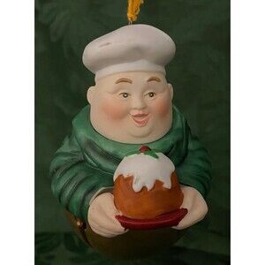 Dept. 56 Merry Makers Percival the Puddingman Monk Friar Christmas Ornament NOS